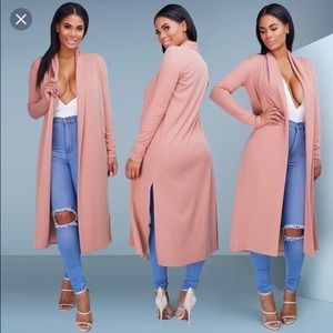 ❌SOLD❌ Pinkish/nude duster size small